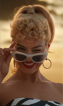Barbie Hairstyle 1: High Ponytail with Curly Micro-Bangs